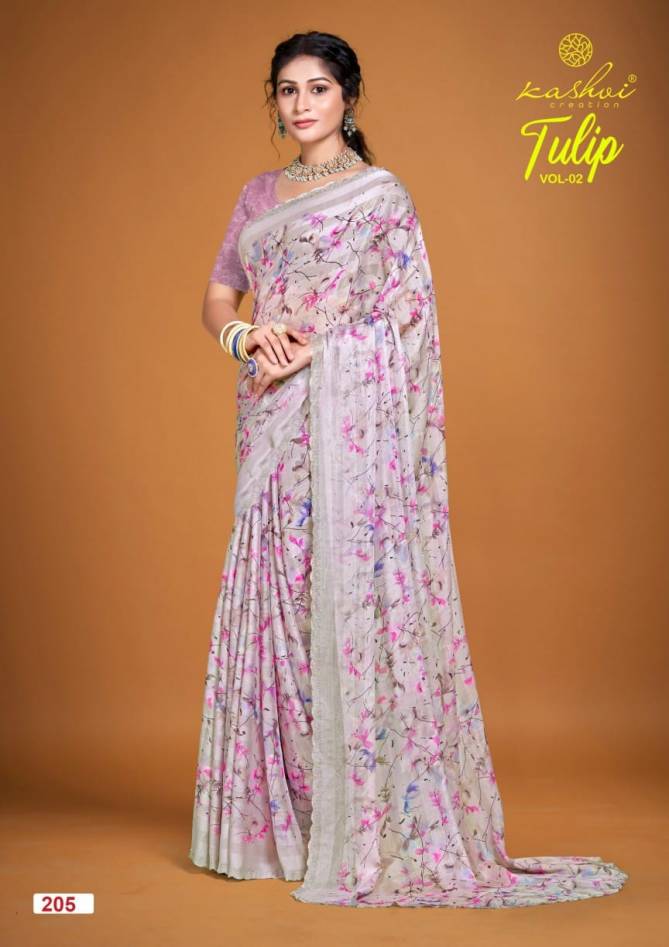 Tulip Vol 02 By Kashvi Rimzim Printed Daily Wear Sarees Wholesale Price in Surat